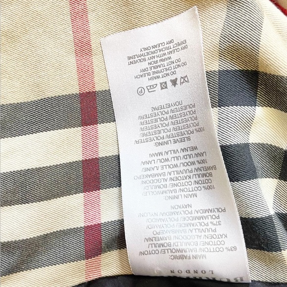 Burberry double layered 52 Trench Coat Black - Picture 5 of 5